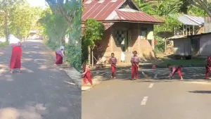 SDN 3 Anggrek Gelar Kerja Bakti Bersihkan Lingkungan Sekolah