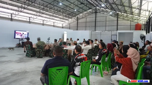 Dandim 1315/Kabupaten Gorontalo Hadiri Peresmian Nasional Koperasi Merah Putih
