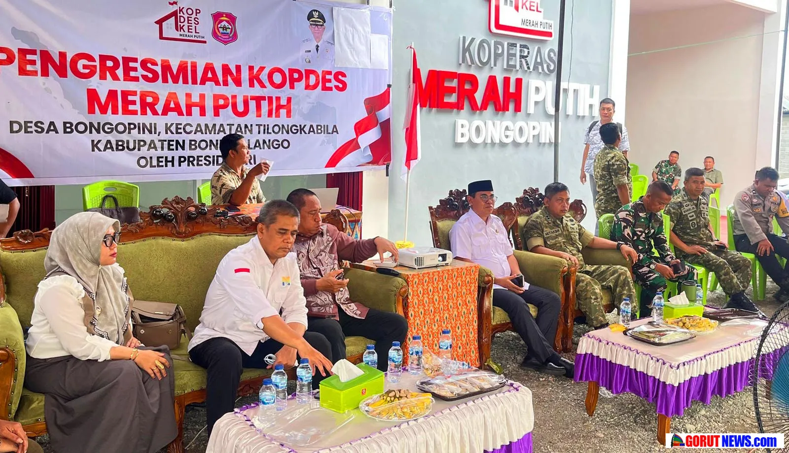 Kodim 1304 Gorontalo Hadiri Peluncuran Virtual KDKMP Bersama Presiden RI