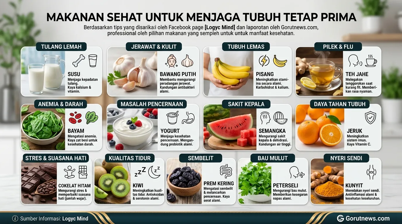 Makanan Alami yang Dipercaya Redakan Berbagai Keluhan Tubuh