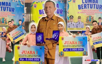 Siswa SDN 8 Kwandang Raih Juara I dan III Lomba Bertutur Tingkat Gorontalo Utara 2026
