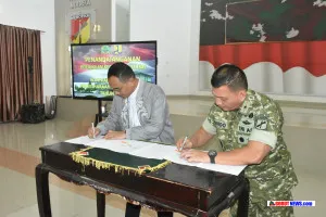 Danrem 133 Nani Wartabone dan BWS Sulawesi II Perkuat Pemeliharaan Danau Limboto