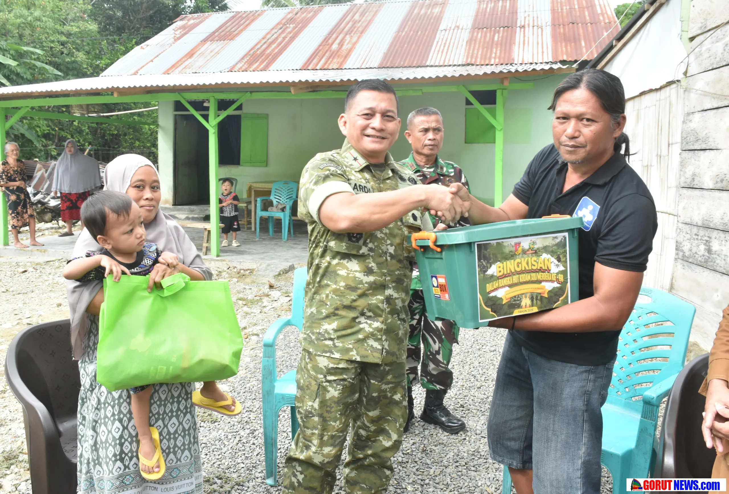 Korem 133 NW Gelar Bakti Sosial Jelang HUT ke-68 Kodam XIII Merdeka
