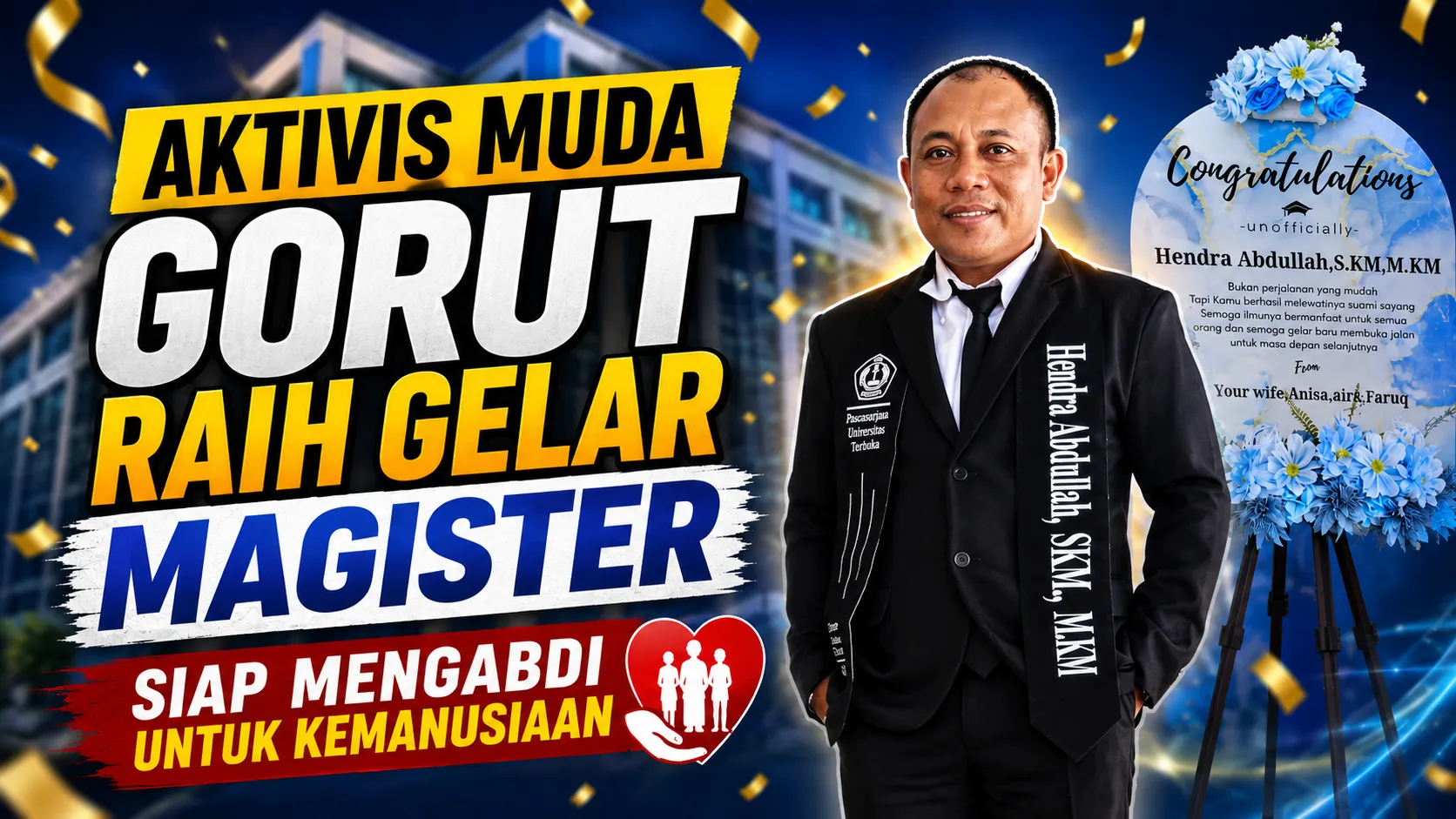 Aktivis Muda Gorut Tembus Magister, Siap Emban Misi Kemanusiaan