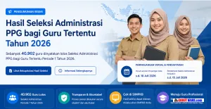 40.902 Guru Lolos Seleksi Administrasi PPG Tahun 2026