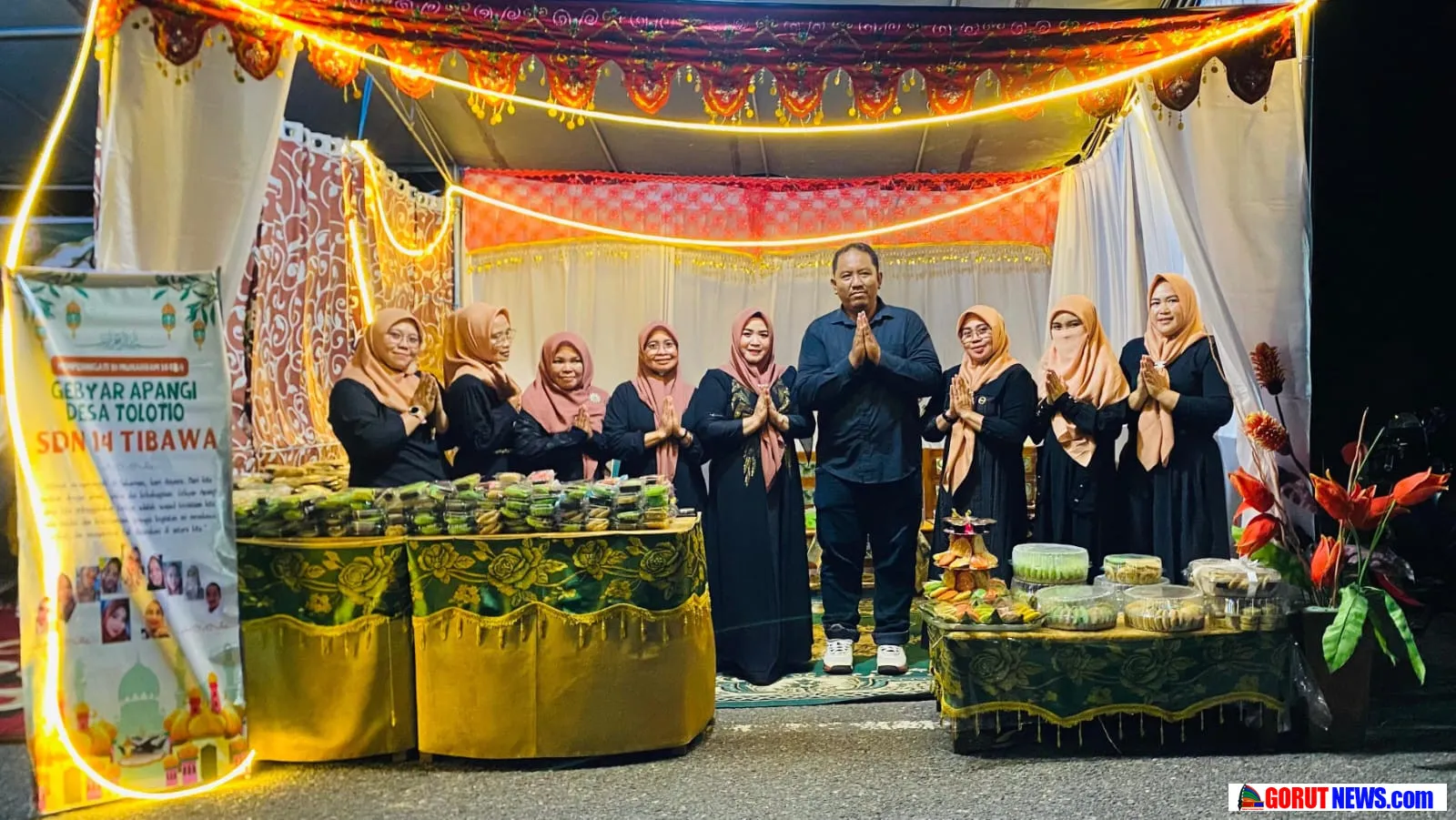 Ervina Muslim Bawa SDN 14 Tibawa Semarakkan Festival Apangi Di Desa Tolotio