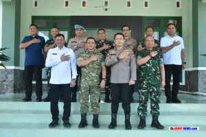 Perkuat Sinergitas TNI-Polri, Danrem 133/NW Terima Kunjungan Silaturahmi Kapolda Gorontalo