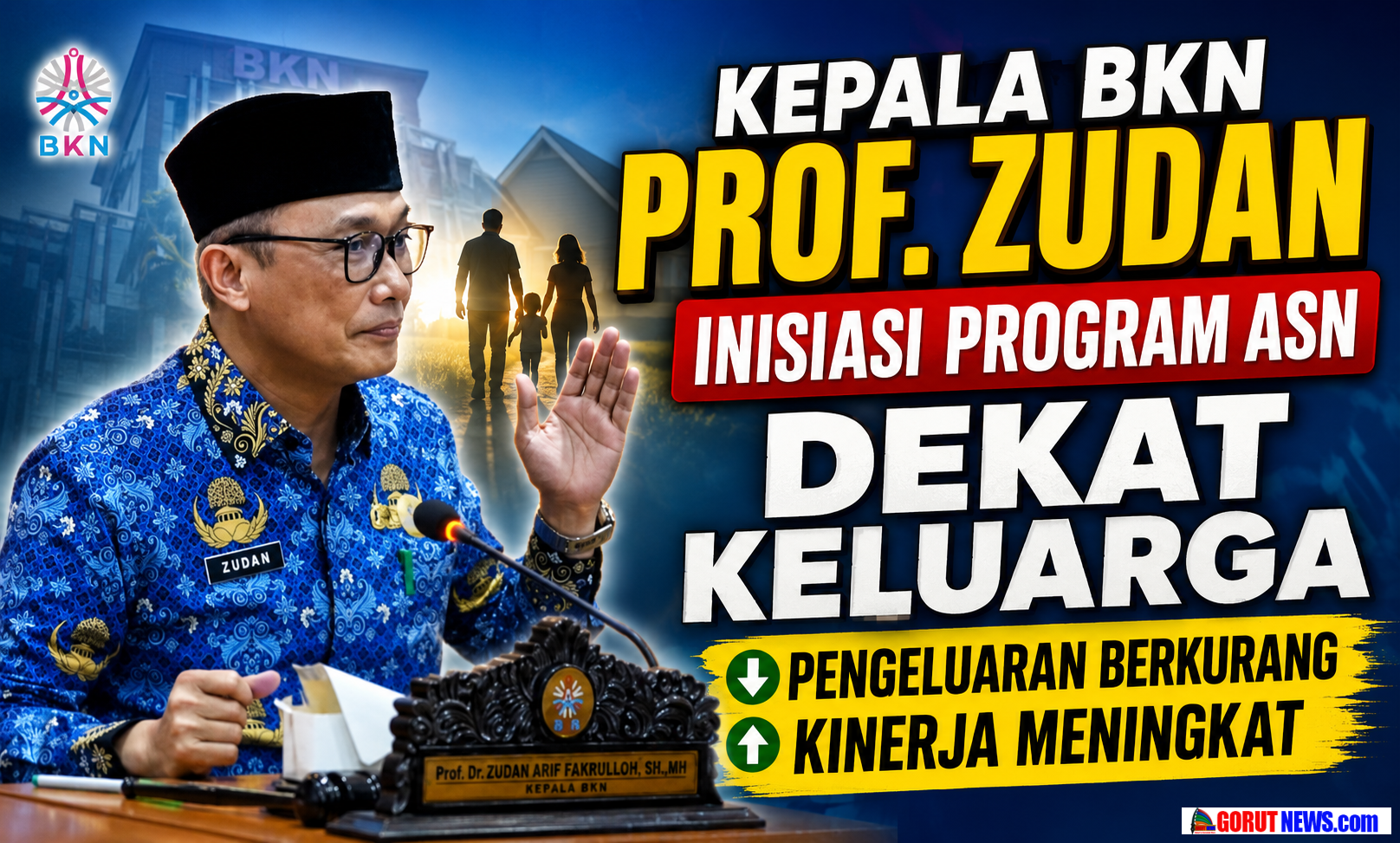 BKN Uji Coba Program ASN Dekat Keluarga Demi Tingkatkan Kinerja