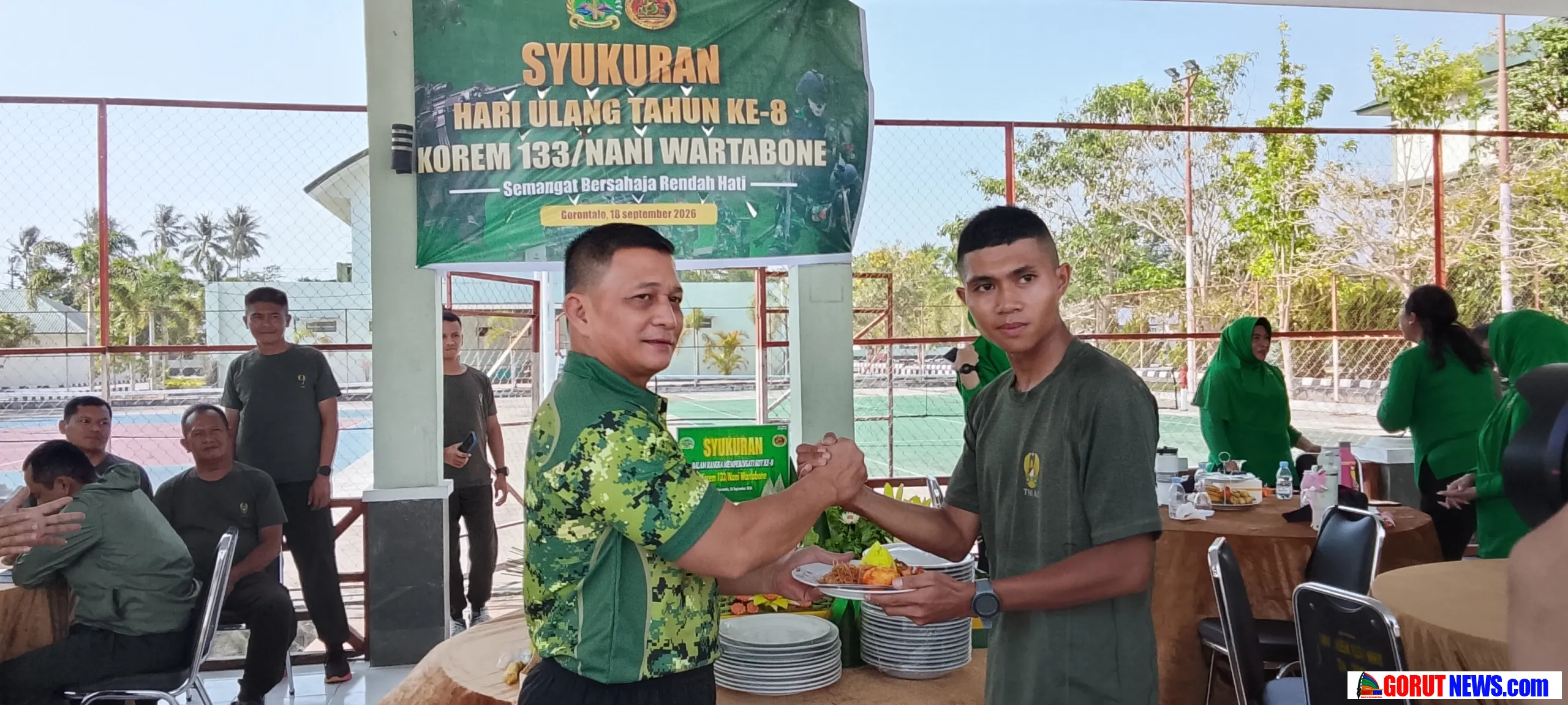 Peringatan HUT Ke-8 Korem 133/NW: Momentum Perkuat Keakraban dan Soliditas Prajurit