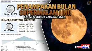 Bulan di Langit Gorontalo Tak Lagi Purnama, Mulai Tampak Meredup