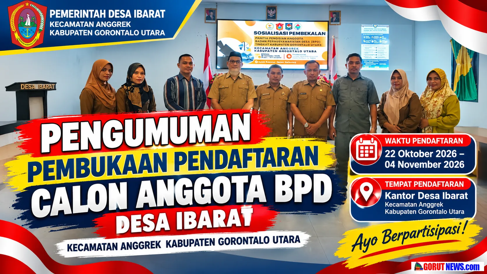 Desa Ibarat Buka Pendaftaran Calon Anggota BPD Mulai 22 Oktober 2026