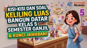 Kisi-Kisi dan Soal Keliling Luas Bangun Datar Kelas 5 Semester Ganjil