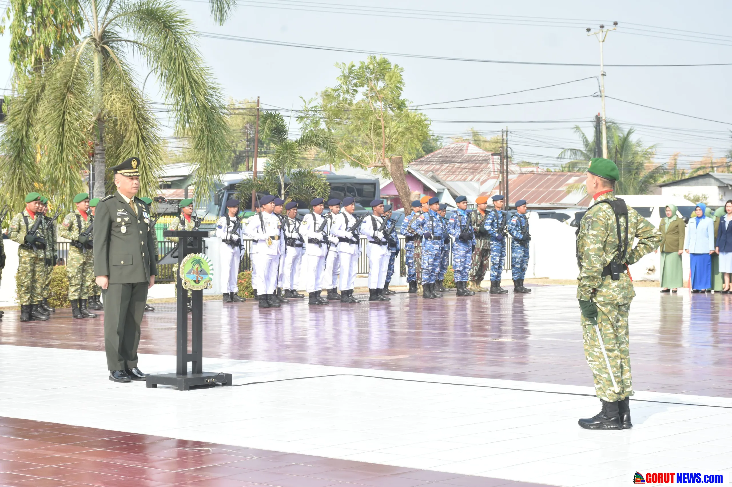 Sambut HUT ke-81 TNI, Korem 133/Nani Wartabone Gelar Ziarah Nasional di TMP Pentadio