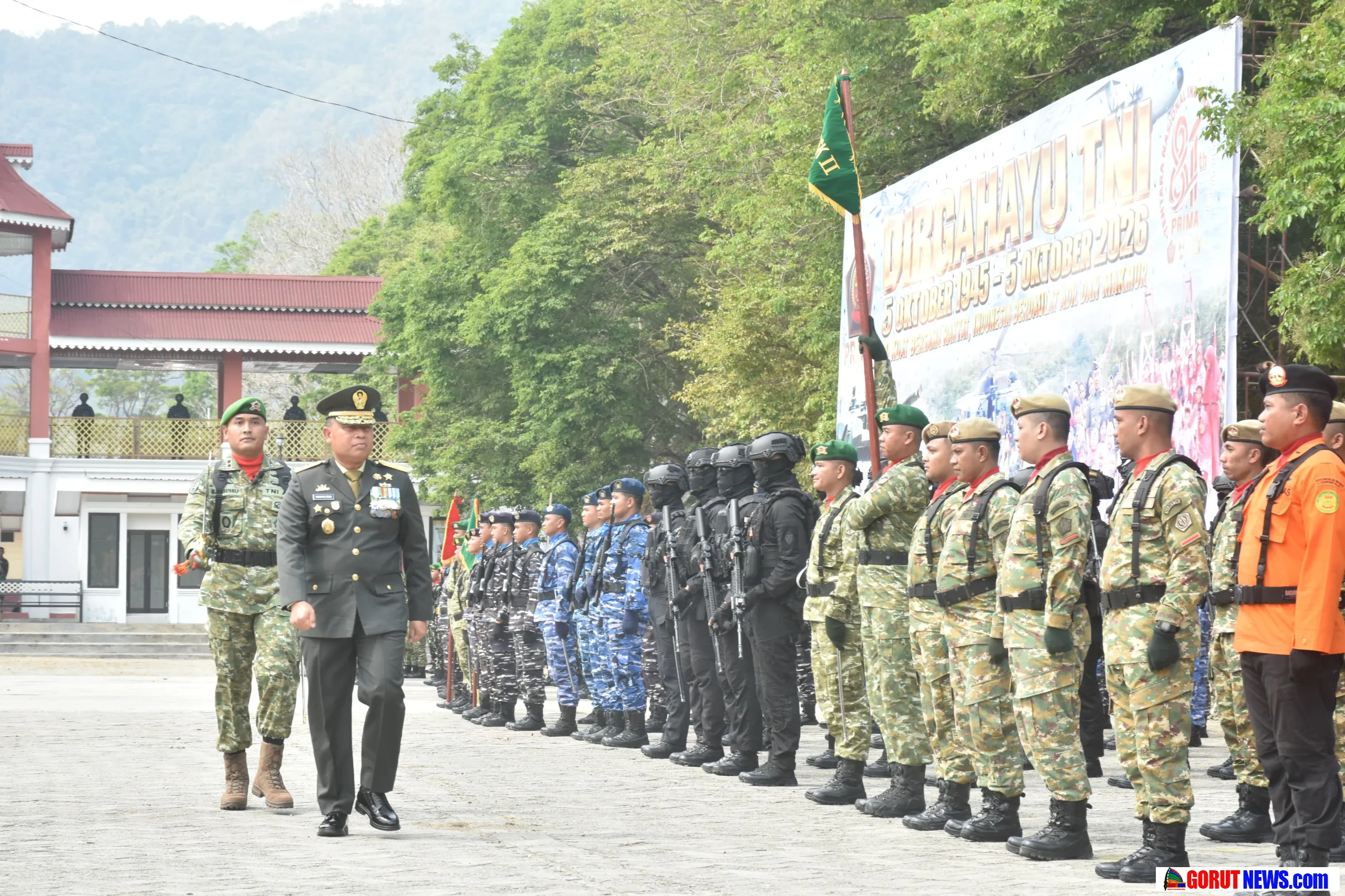 Kasdam XIII/Merdeka Pimpin Upacara HUT ke-81 TNI Tahun 2026