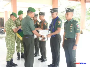 Kasdim 1313/Pohuwato Tekankan Loyalitas Prajurit dalam Korps Raport