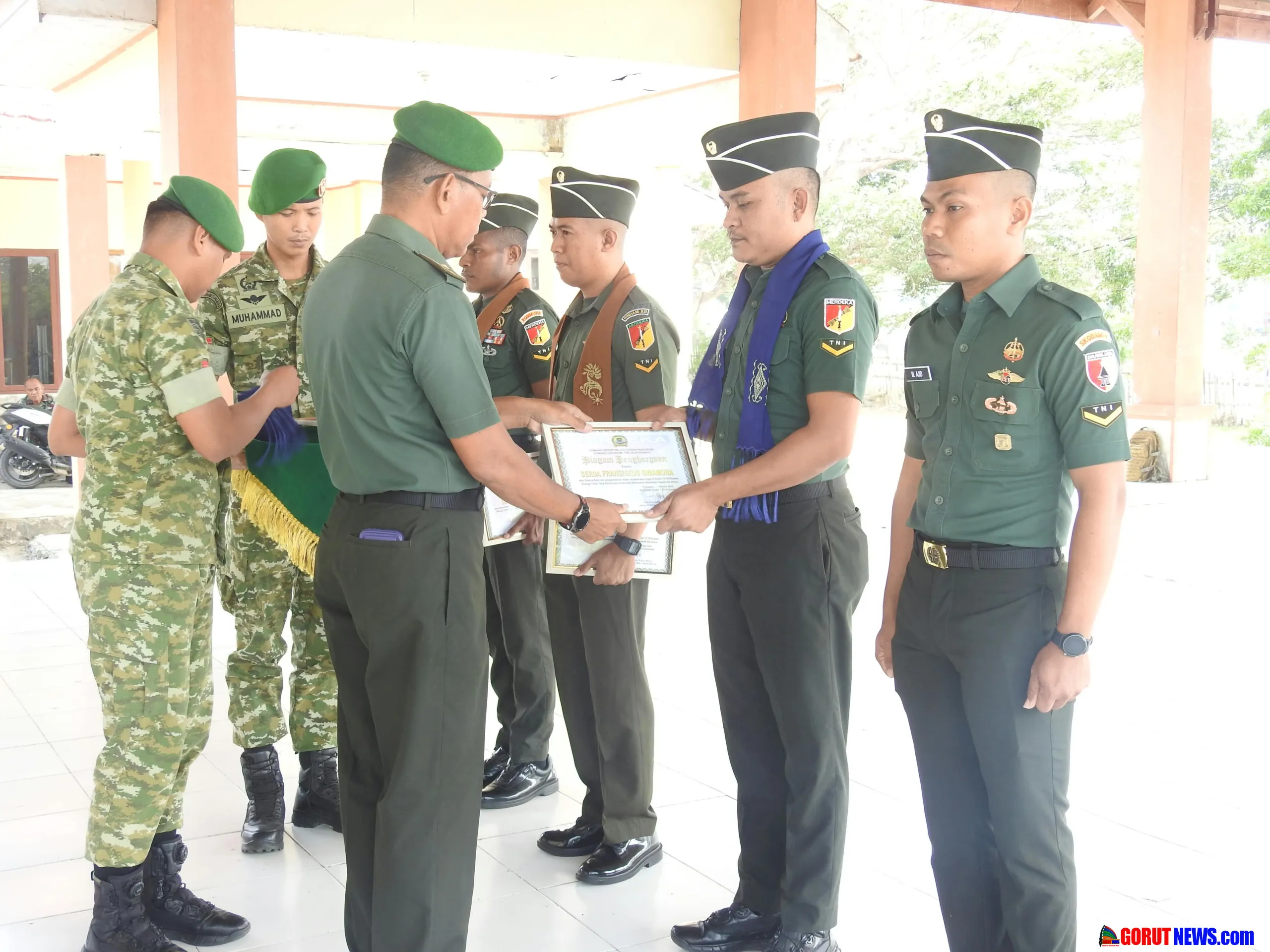 Kasdim 1313/Pohuwato Tekankan Loyalitas Prajurit dalam Korps Raport