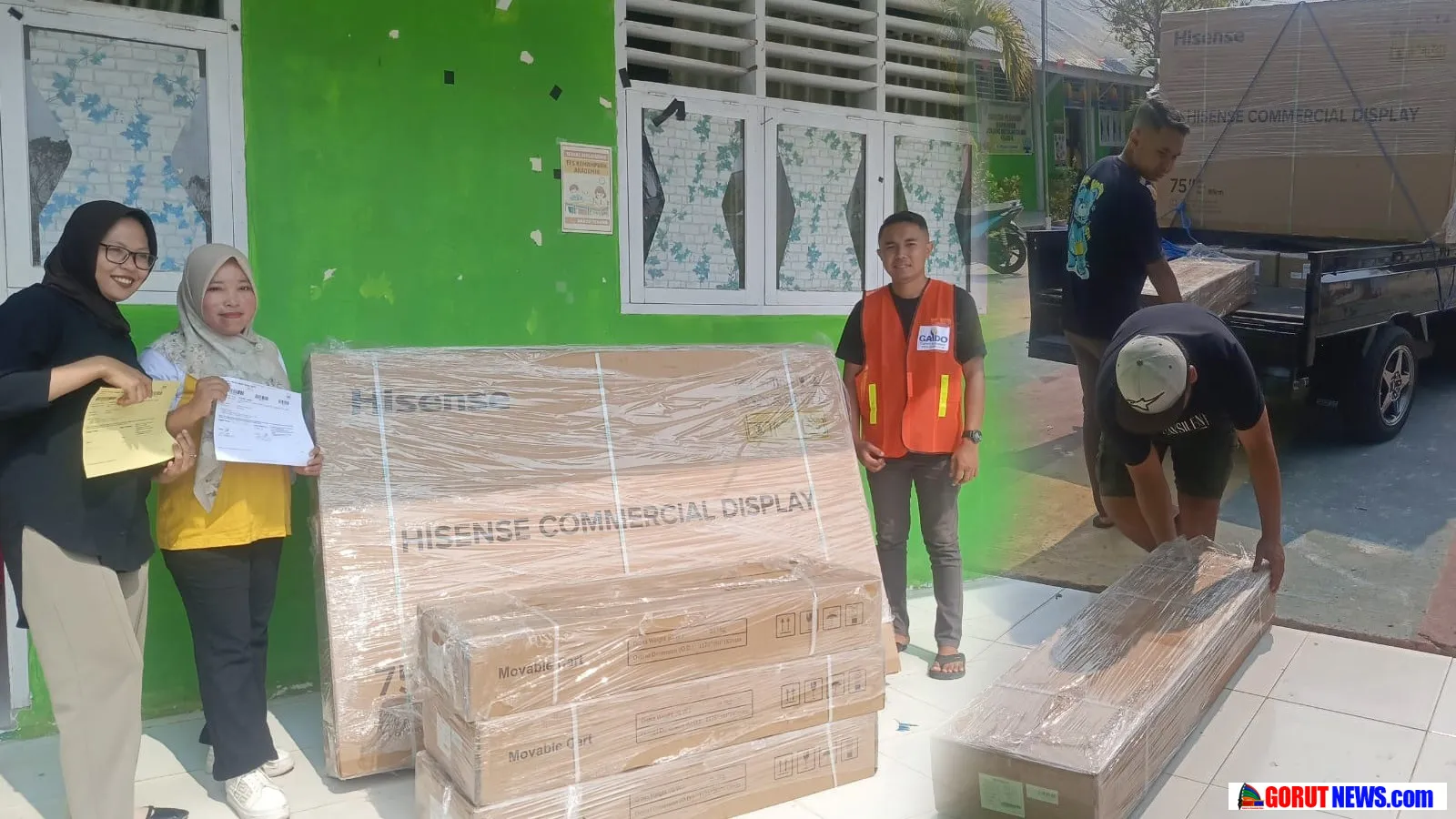 SDN 4 Anggrek Terima Tiga Unit Papan Interaktif Digital
