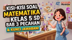 Kisi-kisi Soal Matematika Kelas 5 SD Bab 3 Pecahan & Kunci Jawaban