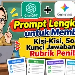 Prompt Lengkap AI untuk Membuat Kisi-Kisi, Soal, Kunci Jawaban, dan Rubrik Penilaian