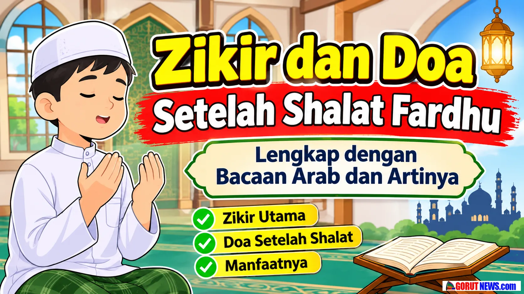 Zikir dan Doa Setelah Shalat Fardhu Lengkap dengan Bacaan Arab dan Artinya 